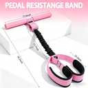 2 x Upgraded Pedal Resistance Band with Handle, Thickened Latex Tubes and Soft Foam Fabric Foot Pedal, Abdomen, Waist,Core/ABS, Arm, Leg,Arms Equipment Gift for Women,Physical Therapy