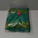 Nicoxijia Women Christmas Tree Costume Color Block Bow Shiny Poncho Hooded Cloak Funny Xmas Cosplay Party Prop Outfits Gifts (Green, S)