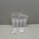 TOFLEN 100 Pack 3.5 oz Plastic Dessert Cups with Spoons, Irregular Square Mini Dessert Bowls for Party Trifle, Yogurt Parfait, Pudding, Appetizers