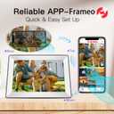 Frameo 10.1inch Digital Picture Frame WiFi Smart Digital Photo Frame 1280 * 800 IPS HD Touch Screen,16GB Memory Auto-Rotate,Share Photos/Videos Instantly via Frameo App from Anywhere