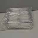 10 Pack Refrigerator Pantry Organizer Bins, Stackable Fridge Organizer Bins with Lids, Clear Plastic Food Storage Bins for Kitchen, Countertops, Cabinets, Fridge, Drinks, Fruits, Vegetable, Cereals