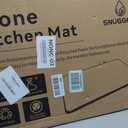 Snuggery Large Stone Drying Mat for Kitchen Counter - 24"x16" Dirt-Resistant Quick Drying Fast Absorbent Non-Slip Diatomite Mat, Natural Diatomaceous Earth Dish Drying Pad for Dish Rack(Dark Grey)