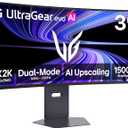 LG 39GX950B-B 39-inch Ultragear evo 5K2K WUHD (5120 x 2160) OLED Curved Gaming Monitor, Dual-Mode,165Hz, 0.03ms, NVIDIA G-Sync, FreeSync Premium Pro, DisplayHDR True Black 500, HDMI, DP, USB-C, Black