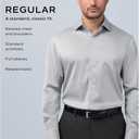 Van Heusen Men's Dress Shirt Regular Fit Flex Collar Stretch Solid (XXL)
