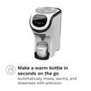 Baby Brezza Formula Pro Mini Baby Formula Mixer Machine Fits Small Spaces and is Portable for Travel Bottle Makers Makes The Perfect Bottle for Your Infant On The Go, White