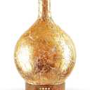 Porseme Gold Plated Essential Oil Diffuser Glass Aromatherapy Ultrasonic Humidifier, Auto Shut-Off, Timer Setting, BPA Free, Aroma Decoration for Home, Office, Gym, Spa, Premium Gift 150ml