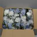 NUPTIO Flower Ball Arrangement Bouquet - 10 Pcs 9.5 inch Diameter Dusty Blue Fake Flowers Roses Balls for Centerpieces Tables - Artificial Rose Arrangements for Wedding Centerpiece Table Decorations