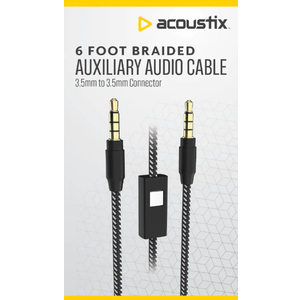 2 x Acoustix™ Auxiliary Audio Cable - Black