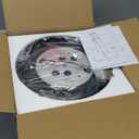 12 inch Flush Mount Ceiling Light, 2-Light Close to Ceiling Light Fixtures with Black Finish for Bathroom Bedroom Kitchen Hallway (Black)