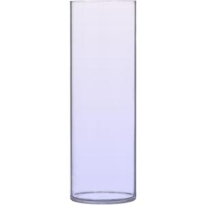 Cylinder Vases Home Decor Lavender Blue Gradient Round Flower Vase Cute Personalized Unique Floral Aesthetic Decor, 11.8" x 3.9"