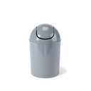 Umbra 1.25 Gallon Mini Waste Can with Removable Swing-Top Lid - Small Garbage Bin for Kitchen, Bathroom, Bedroom, Office - Compact Trash Can Fit Under Tables & Counters - Steel Blue