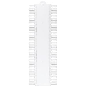 Beauticom 10 Palettes 48 Nail Tips Display Board for Nail Art Design Pattern Practice and Swatch Nail Polish Colors (48 Tips Palette (Clear), 10 Pieces)