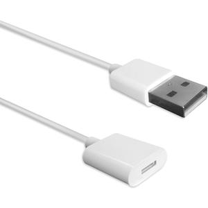 TechMatte Charging Adapter Electronic Cable Compatible with Apple Pencil 1st Generation, Male to Female Flexible Connector, Laptop (White-3 Feet)