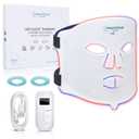 Nourished Bodynskin Portable LED Face Mask with Near-Infrared - Blue, Red Light Therapy for Face - 114 LEDs - Skincare Tool for Wrinkles, Anti-Aging