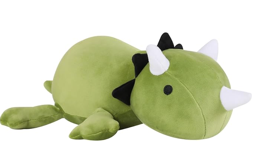 SQEQE Weighted Dinosaur Plush, Weighted Dinosaur Stuffed Animal, Dino Plushies Pillow Toy Gift for Kids Adults 13.8 Inch, 1.6 Lbs