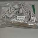 alfyng Mini Tabletop Christmas Tree, 3 pcs Connected Artificial Snow Frost Flocked Xmas Tree, 10.6Inch Miniature Pine Desktop Christmas Xmas Tree with Wooden Base for Dining Table Home Christmas Dcor