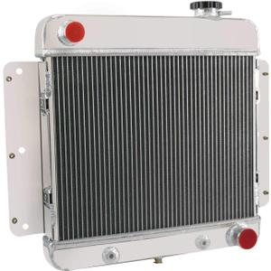 CU255 Radiator Compatible with 1962-1967 Chevrolet Chevy II Nova SS Inline L6 V8, Chevy II Radiator, 3 Row Cores