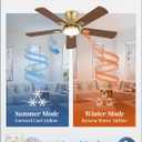 Fanbulous 42 inch ceiling fan with light, Low Profile Ceiling Fan with Light, App&Remote Control, Dimmable LED Light, Flush Mount Ceiling Fan for Indoor Bedroom Living Room, Qiuet DC Motor