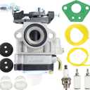 SRM-2400 Carburetor for Echo SRM-2400 PAS-2400 SRM-2400SB SRM-2410 A021001340 BRD-280 PE-280 Edger RedMax CHT2200 CHT2250 HT2200 BC200DL BT200 Husqvarna 531009572 Shindaiwa EB802RT A021001341