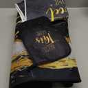 10 Pcs Marble Farmhouse Kitchen Decor Accessories Set Marble Kitchen Dish Towels Rugs Oven Mitts and Pot Holders Sets for Cooking Baking(Black Gold,Modern)