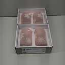 Tabletops Gallery 4 Piece Pink Snowflake Soda Can Glass Set