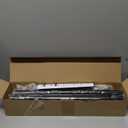 Wood Curtain Rods for Windows 48 to 84 Inch, 1 Diameter Drapery Rod with Imitation Wood Grain Finials, Adjustable Heavy Duty Curtain Rod Set, Indoor/Outdoor Modern Curtains Rods, 30-88