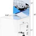 CiaoHER Large Acrylic Suggestion Box with Letter Size 8.5x11 Sigh Holder, Ballot Donation Box Money Storage Container for Voting, Charity, Ballot, Contest, Suggestions (Clear Acrylic)