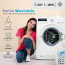 LANE LINEN 100% Cotton Pillowcases, King Size, 450 Thread Count Sateen, Soft & Breathable, Ticking Stripe - Cobalt Blue