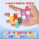 112pcs Mini Pop Fidget Toys Pack Party Favors, Silicone Cat Squeeze Pop and Pop Bracelet it Bubble Fidget Bulk Sensory Toys, Party Bag Fillers for Kids