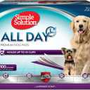 Simple Solution All Day Puppy Training Pads  Lavender Scented Leak-Proof Pee Pads for Dogs  Disposable and Absorbent for Housebreaking and Indoor Use  23 x 24 Inches  100 Count