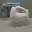 Hamilton Beach 6-Speed Electric Hand Mixer, Traditional Beaters, Snap-On Storage Case, 250 Watts, White