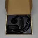 Trucker Bluetooth Headset, Wireless Headset with Mic, Bluetooth Headsets with Dual Noise Cancelling Microphone & Mute Button, 55Hrs Working Time PC Headsets for Cell Phones, Computer, Truck Driver (Black)