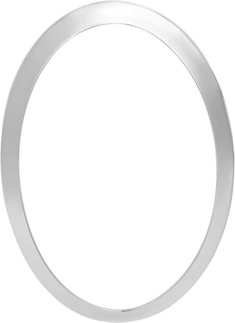 HECASA Front Left Headlight Bezel Compatible with 2014-2024 Mini Cooper S F55 F56 F57 Models Replacement for MC2506105 51137300631 Headlamp Door Trim Cover Plastic(ABS) Silvery - Driver Side