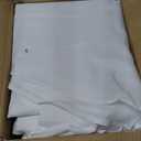 6-Pack White Round Tablecloths, 120 Inches, Stain-Resistant Polyester for 5-6 Ft Round Tables - Washable Table Covers for Weddings, Banquets, Birthday, Parties, Events