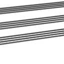 SONGMICS Shoe Rack, 3-Tier Shoe Organizer, Metal Storage Shelf, Upright or Upside Down, for 20-24 Pairs, Stackable, for Entryway, 11.8 x 46.1 x 21.7 Inches, Black ULSA033B01