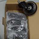 RidRed Office Chair Wheels - Replacement Rubber Wheels - Universal Fit 3 Inch Casters, Heavy-Duty Chair Casters, Noise Free, Fits 98% Chair, for All Floor (5) (Transparent)