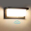 18W Motion Sensor Outdoor Lights Wired, IP65 Aluminum LED Outdoor Motion Sensor Light Indoor,Motion Lights for Outside Dusk to Dawn Outside Lighting Fixtures 110V