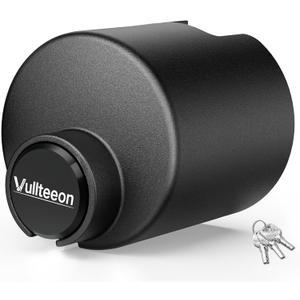 2026 Vullteeon Universal Trailer Hitch Lock, Fit for 2-5/16" 2" 1-7/8" Couplers, Anti-Theft Max Security Tongue Locks, Solid Steel Enclosed Design Coupler Lock for Boat, RV, Camper, Utility Trailer
