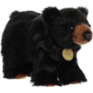 Aurora Adorable Miyoni Tots Black Bear Cub Stuffed Animal - Lifelike Details Make a Cherished Companion - Perfect for Decorating Bedrooms or Classrooms - Black 10 Inches