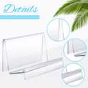 Qunclay 6 Pcs Purse Display Stand Clear Acrylic Wallet Display Stand Purse Holder Handbag Organizer for Bag Phone Cards Store