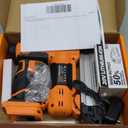 Alloyman 2 in 1 Cordless Brad Nailer/Electric Stapler with 2.0Ah Battery and Charger,1000pcs Nails and 500pcs Staples Included for Home Improvement & Woodworking