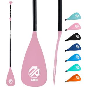 Niphean Sup Paddle, Adjustable Paddle Board Paddles, Lightweight Kayak Paddle, Detachable Stand Up Paddle Board Accessories Oars with Aluminum Alloy Shaft and Fiberglass Blade, 3 Piece, 66’’-82’’