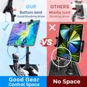 Randconcept - Cup Holder Tablet Mount for Car and Truck Tablet Holder with Heavy Duty Cup Holder Base, Compatible with 4.7-12.9 inch iPad pro iPad mini ipad 9th gen