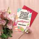 4 x Funny Mothers Day Cards - Mother's Day Cards for MomMothers Day Gift from Son Daughter