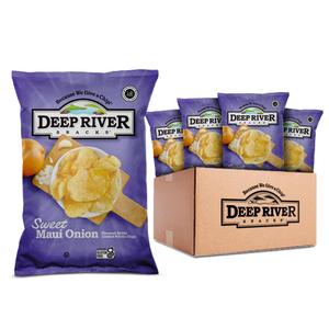 Deep River Snacks Sweet Maui Onion Kettle Cooked Potato Chips, 5 Ounce (Pack of 12), BBD: FEB 16/2026
