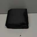 MIULEE Black Blackout Curtains for Bedroom Living Room 84 Inches Long 2 Panels, Thermal Insulated Room Darkening Drapes Solid Grommet Top Noise Reduction Light Blocking Halloween Window Treatments