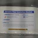 Ceramic Fiber Insulation, 2 Pieces 24"x15.7"x1"Thick, 2600F Fireproof Insulation Blanket for Wood Stove Baffle, Fireplace, Pellet Stove, Chimney, Furnace, Boiler, Pizza Ovens and Forge