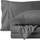 Bare Home King Sheet Set - 1800 Ultra-Soft Microfiber King Bed Sheets - Double Brushed - Deep Pockets - Easy Fit - 4 Piece Set - Bedding Sheets & Pillowcases (King, Grey)
