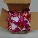 20FT/6M Valentines Day Tinsel Garland, Red Pink White Heart Metallic Tinsel Twist Garland Hanging Decoration for Valentines Day Wedding Birthday Party Supplies