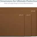 Vine Creations Leather Desk Pad - Large 36" x 20", Desk Protector with PU Leather, Mouse Pad, Blotter for Office (Brown)